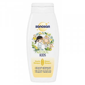Sanosan Natural Kids 2-in-1 Shower and Shampoo with Lamesoft and Banana Scent 250 ml